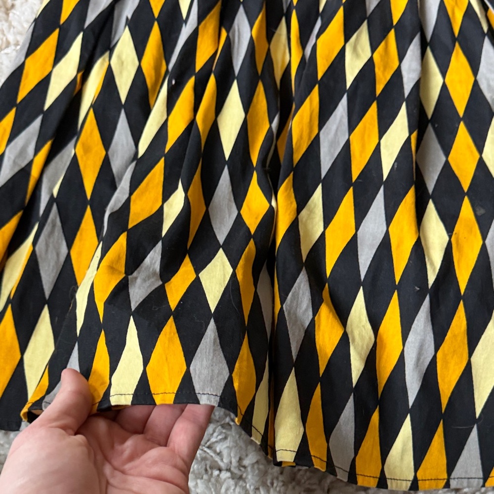 Vibrant Diamond Pattern 2017 Fall Laura Byrnes A-Line Skirt - Picture 7 of 9